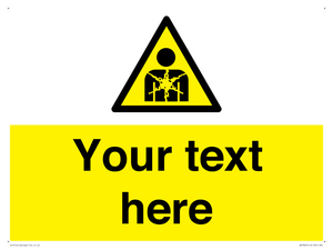 Custom Warning substance or mixture presenting a health hazard